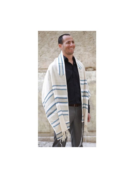 יצירת אריגה בעבודת יד טלית חכמה... | יצירת אריגה טלית